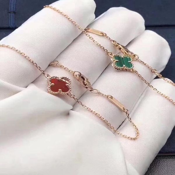 

luxury bracelets 18k clover bracelets white gemstone charm bracelets women brand jewelry designer gift for girl friend women c612618389, Golden;silver