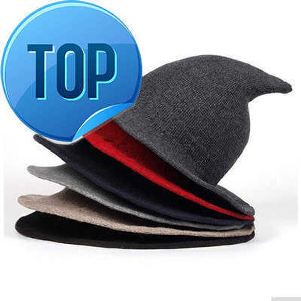 

halloween wool witch hat women festival decoration party wizard witch hat fashion solid diversified along the hats, Blue;gray