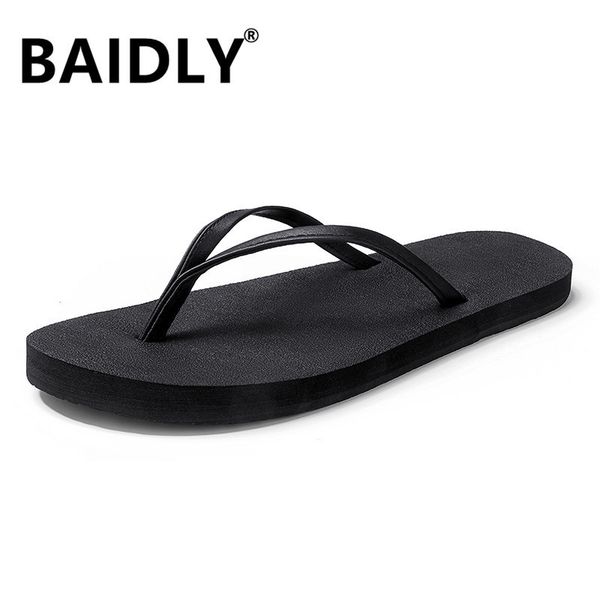 

slippers men fashion breathable casual summer outdoor women flip flops brand beach 230711, Black