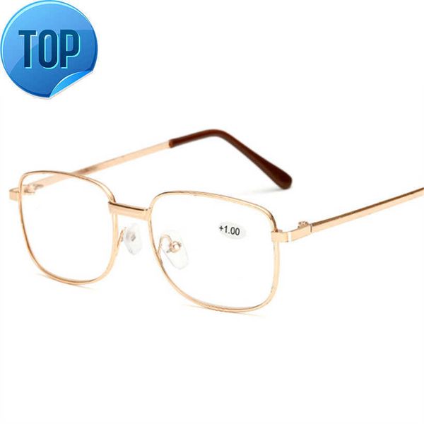 

men reading glasses women presbyopic glasses elderly metal frame hyperopia diopter 1.0 1.5 2.0 2.5 prescription eyeglasses, White;black