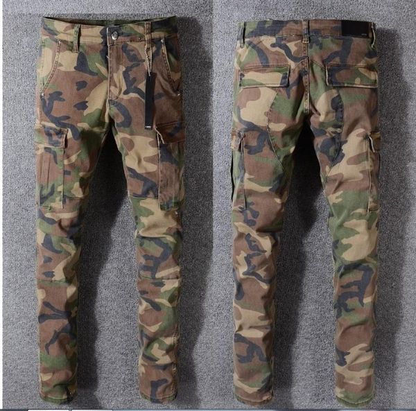 

new 2018 jayz camo pants slim tyga camo jeans trousers hiphop fashion new west camouflage2101310, Black