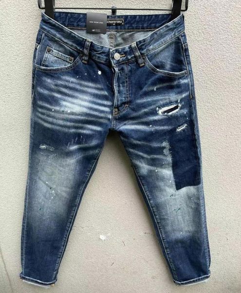

dsq phantom turtle men039s jeans classic fashion man jeans hip hop rock moto mens casual design ripped jeans distressed skinny 1585143, Blue