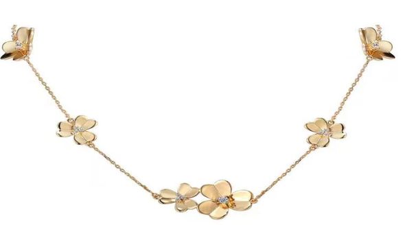 

three leaf charming chokers necklaces designer jewelry for women party wearing6442719, Golden;silver
