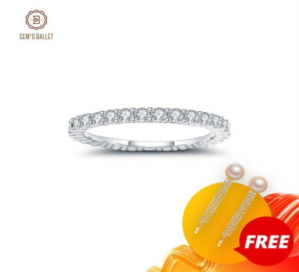 

gem039s ballet women039s wedding ring 925 sterling silver wedding band eternity 0 87ct 2mm ef color moissanite ring fine jew4504007, Slivery;golden