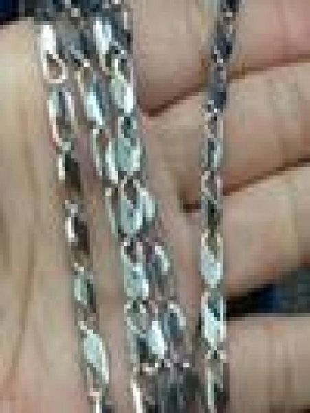 

in bulk 5meter lot 25mm 4mm new jewelry finding stainless steel silver bar link chain finding marking diy silver women1000718