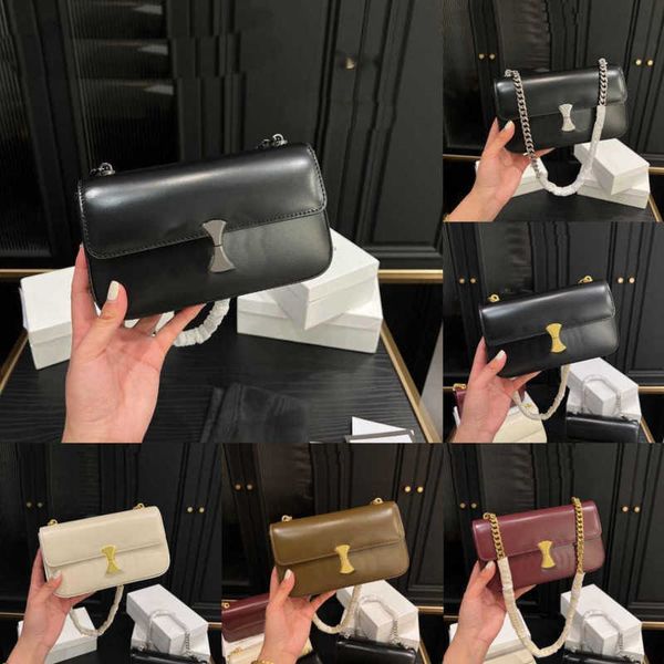 

classic ce designer bags women chain shoulder bags luxurys baguette messenger bag leather designers crossbody bag female underarm purses 230