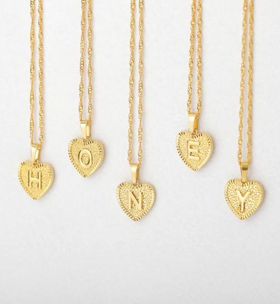 

fashion gold plated heart alphabet initial necklace for women letter necklace jewelry51228163082527, Silver