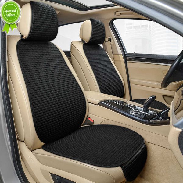 

new car seat cover front rear full set flax linen summer seat cushion protector pad automobiles accessories for vehicle universal