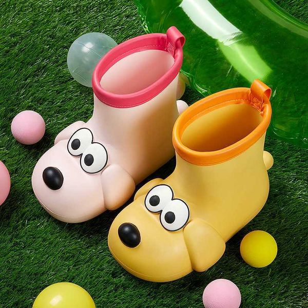 

sneakers cute cartoon dog boys girls rain shoes boot covers protective portable anti slip children's waterproof boots z230712, Black;red