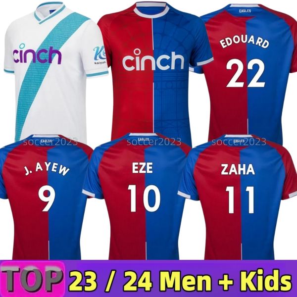 

2024 2023 crystal olise third soccer jerseys palace zaha eze j.ayew away maillots de foot benteke milivojevic mateta andersen gallagher home, Black;yellow