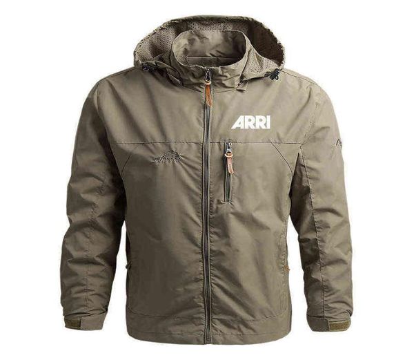 

2022 outdoor travel jackets men hooded windbreaker spring autumn arri casual tactics military bomber softshell jacket coat man x113541779, Black;brown