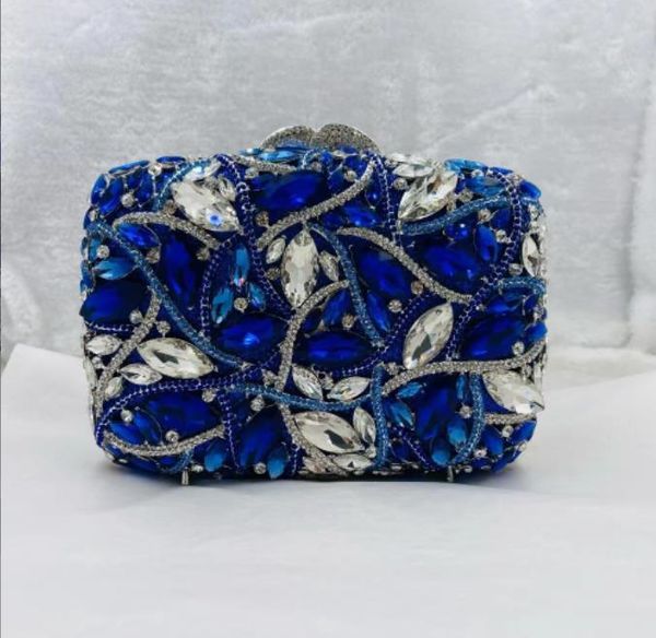 

evening bags xiyuan multicoloured hollow out women crystal clutch purse wedding handbags bridal diamond purses bag 230711