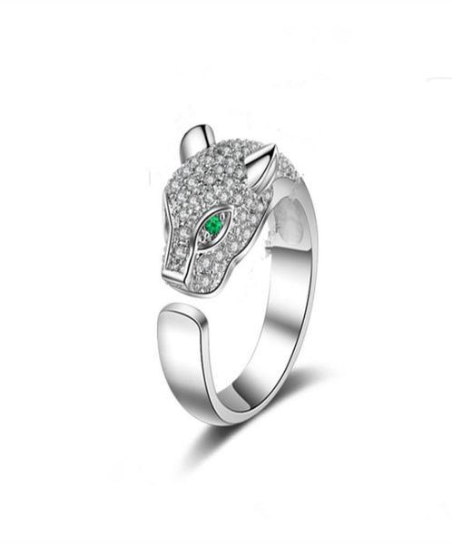 

leopard head ring fashion leopard head diamond rings animal head ring creative rose gold and silver jewelry band rings3448008