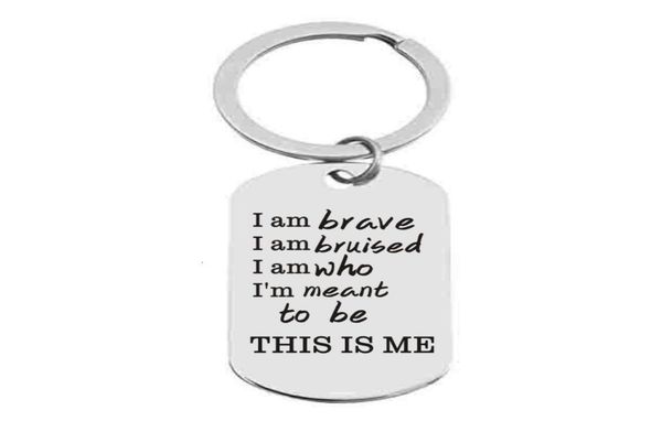 this is me keychain necklace the greatest showman musical song lyrics quote pendant necklace keychain6087150, Slivery;golden