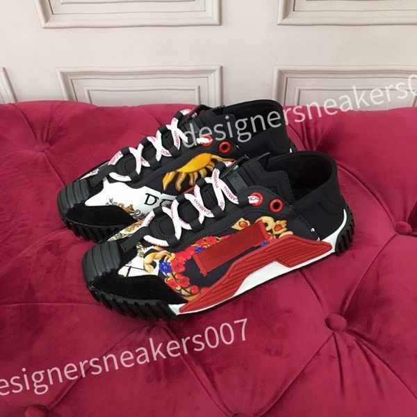 

2023 luxurys designer casual shoes genuine leather fashion mens and women low flat shoes skateboard sneakers couple shoe hc210815, Black