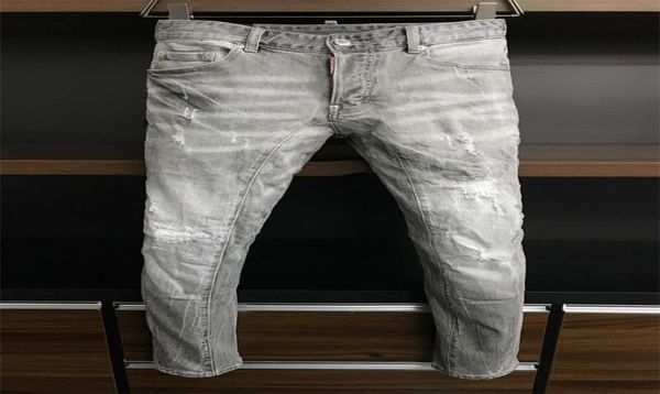 

2021 new arrivals d2 mens luxury designer denim jeans holes trousers dsquare biker pants men039s clothing a3989463011, Blue