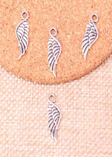 

194pcs charms angel wings 218mm antique making pendant fitvintage tibetan silverdiy handmade jewelry5450595, Bronze;silver