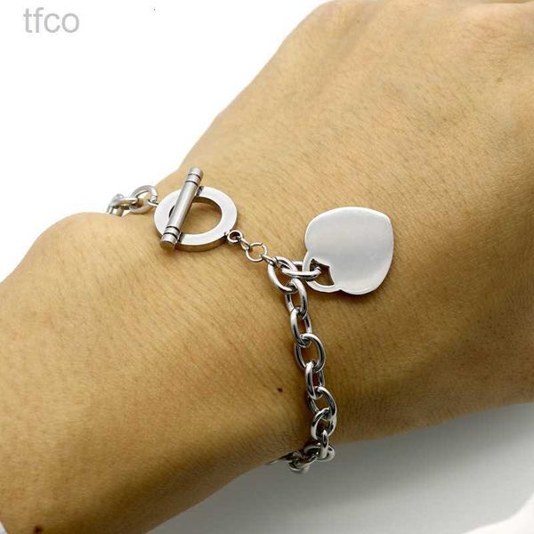 

designer bracelets for women heart bracelet charms chains stainless steel thanksgiving day double circle design fashion chain charm, Golden;silver