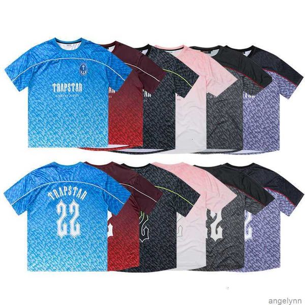 

football mens t-shirts trapstar jerseys summer casual t shirt womens streetwear short sleeve quick drying cool t-shirt bmdt, White;black