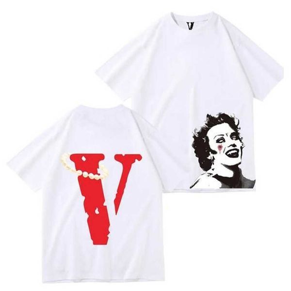 

mens womens designers t shirts loose tees fashion brands man s casual vlones shirt luxurys clothing polos shorts sleeve clothes white blue, White;black