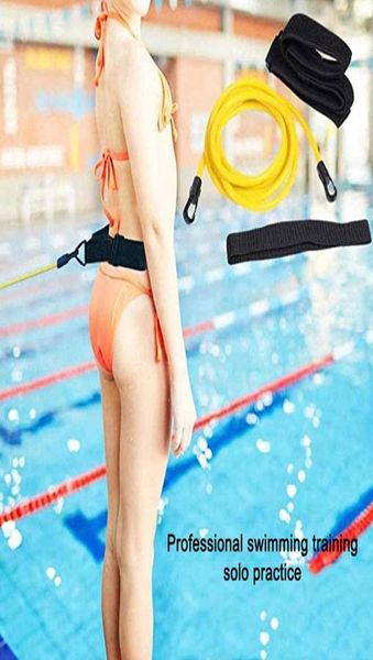 

34m adjustable swim training resistance elastic belt swimming exerciser rope latex tubes safety swimming pool tools4330527