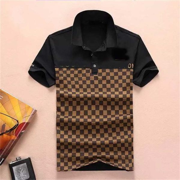 

italy men polo shirts snake bee embroidery fashion casual high street clothes mens shirt tees okx2, White;black