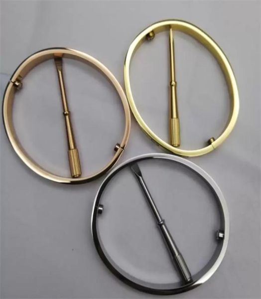 

love bangle designer jewelry women men bracelet lovers bracelets fashion jewellery stainless steel tennis luxury charm bracelets d8079952, Golden;silver