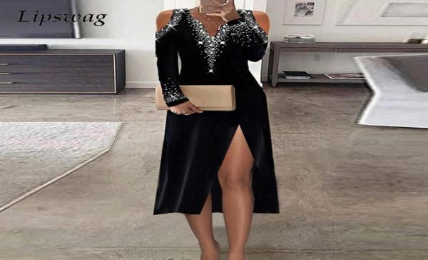 

casual dresses 2022 spring elegant patchwork print mesh shiny party dress women fashion hollow out long autumn sleeve4608539, Black;gray