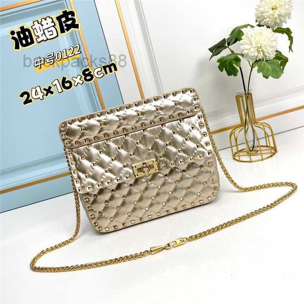 

luxurys rivet bags designer bag beach crossbody handbags sheepskin women small casual buckle handbag 1fb4
