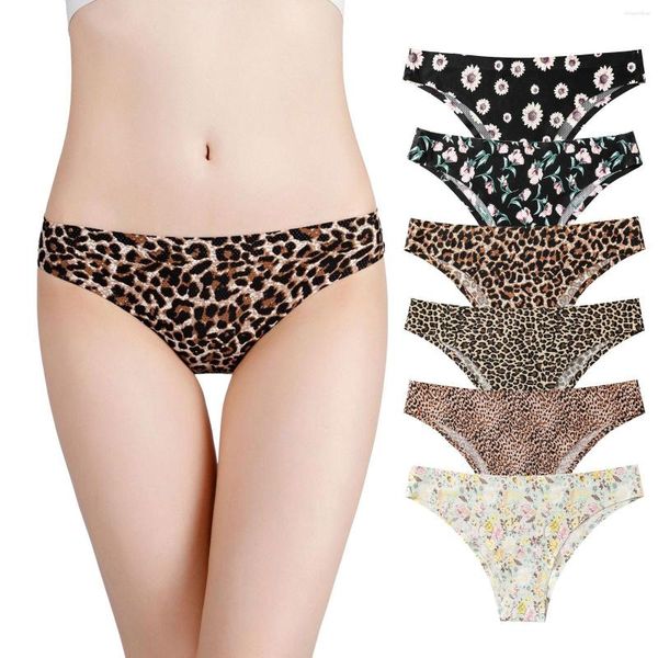 

women's panties women thongs leopard underwear female seamless t-back breathable low waist g-string briefs, Black;white