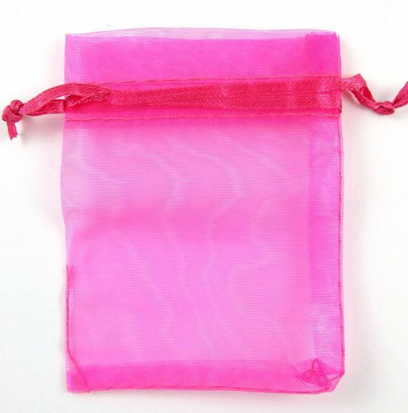 

100pcslot 7x9cm 9x12cm pink organza jewelry gift pouch drawstring bags for wedding favorsbeadsjewelry4848834, Pink;blue
