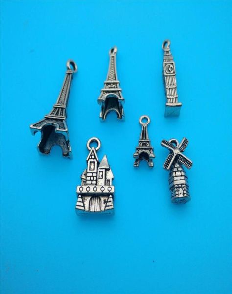 

mixed tibetan silver plated eiffel tower charms pendants jewelry making bracelet necklace fashion jewelry accessories diy gifts ho5195029, Bronze;silver