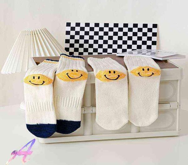 

2 pack kapital middle tube socks men039s women039s face cotton socks casual kapital knitted socks t2208041450045, Black
