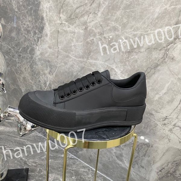 

2023 new luxurys casual shoes designer leather lace up men fashion platform sneakers white black mens womens size 35-46 xsd230417