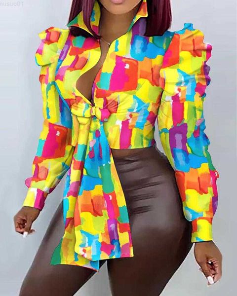 

women's blouses shirts 2023 spring skinny lacu up shirt blouse women casual long sleeve plaid print shirts for women office slim crop l, White