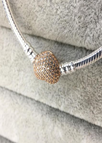 

wholesale 925 sterling silver bracelets with box 3mm chain fit 796338charm bead bangle bracelet diy jewelry gift for men women6677377, Golden;silver