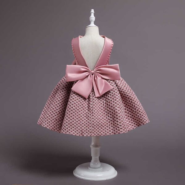 

girl's dresses baby clothes 3 10 years children sleeveless pink bow beading casual kids sweet midi summer dress girls vestidoshkd230712, Red;yellow