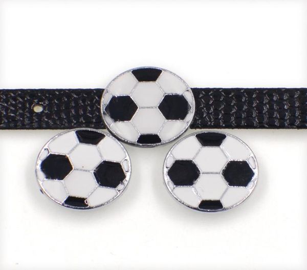 

whole football soccer zinc alloy 10mm slider charms diy accessories fit 10mm pet collar wristband sl4977671519, Bronze;silver