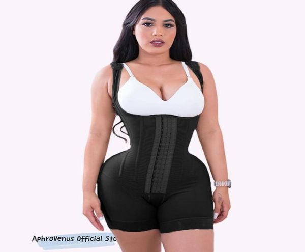 

women039s shapers fajas colombianas slimming body shaper abdomen hook eye open bust mid thigh high compression skims tummy cont9450850, Black;white