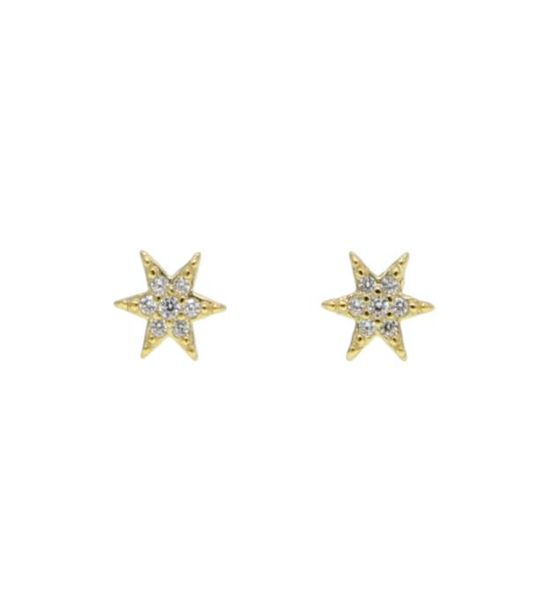 

tiny smal sunburst stud earring pure 925 sterling silver minimal jewelry dainty delicate pave cz tiny star multi piercing earring4136708, Golden;silver