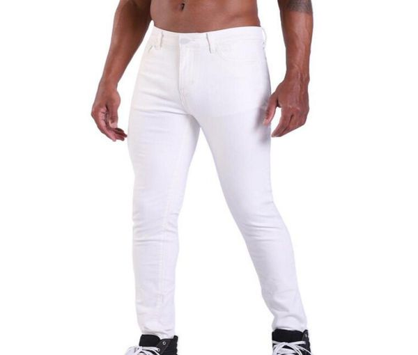 

fashion white jeans 2019 new men jeans slim fit mens printed jeans biker denim pants3335437, Blue