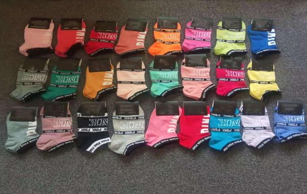 

pink black socks cotton short blue socks sports basketball soccer teenagers cheerleader new sytle girls women sock with tags6679520, Pink;yellow