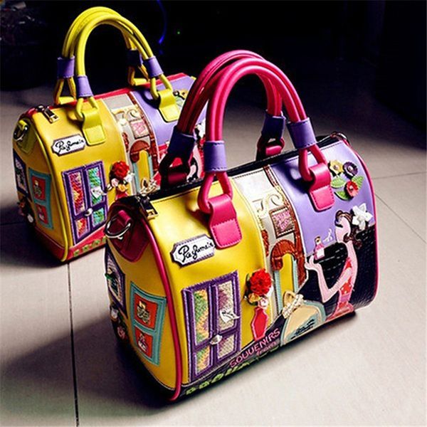 

evening bags ladies handbag scrub women's shoulder bag large capacity pu leather travel boston female 230711