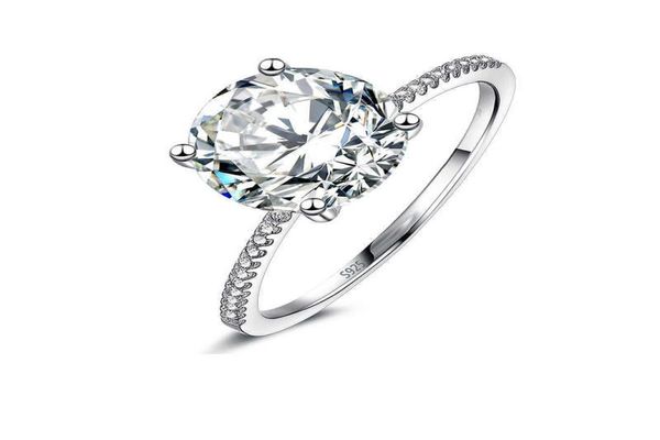 

lesf 3 carat wedding rings round cut fashion style 925 sterling silver engagement band gift jewelry for women y07239159869, Slivery;golden