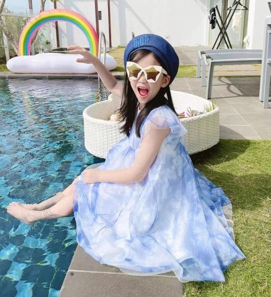 

summer children beach dress 2021 kids girl dresses fashion birthday party clothing6640342, Red;yellow