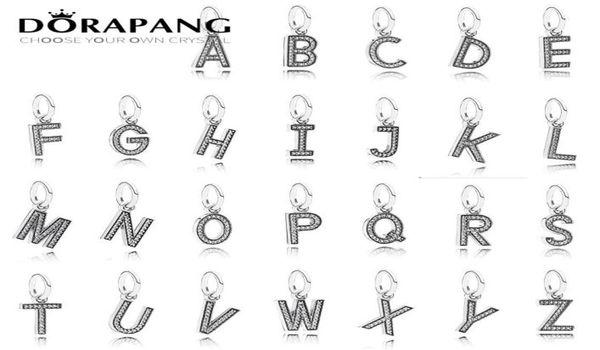 

dorapang 100 925 sterling silver 26 letters of an alphabet charm beads collocation bracelet diy bracelet whole factory1150986, Black