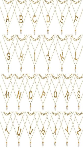 

26 english letter multistorey necklace natural pearl joker necklace woman gift3081327, Silver