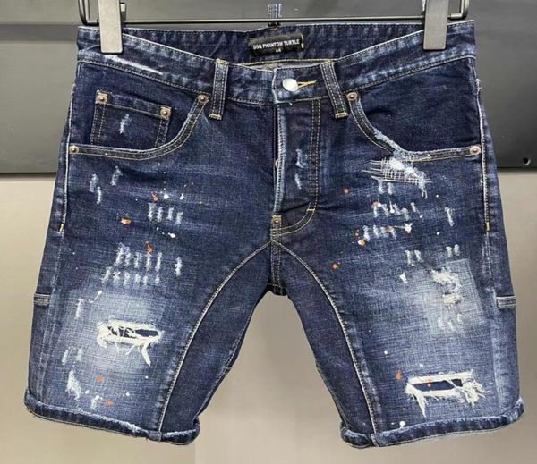 

dsq phantom turtle jeans men jean mens luxury designer skinny ripped cool guy causal hole denim fashion brand fit jeans man washed7712889, Blue