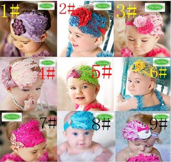 

2020 new 12 colors feather baby headband girls039 hairbands hairpin christmas hair tie headbands hair accessories7103258, Slivery;white