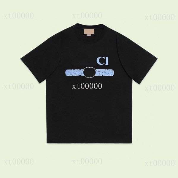 

22ss designer letter printed t shirts tee fashion sweatshirt high street short sleeve summer casual t-shirt breathable men women crew neck t, Black;brown